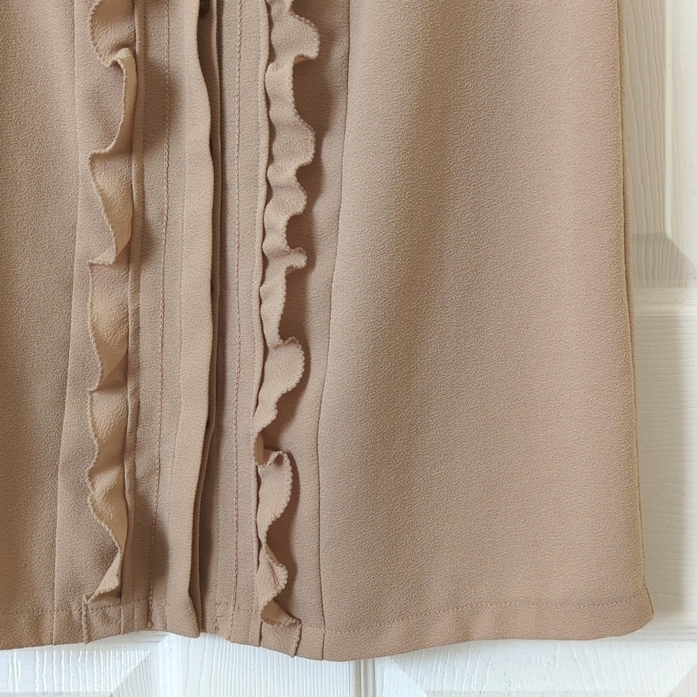 Esley Boho Lightweight Ruffled Button Down Sleeve… - image 8